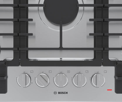 BOSCH NGM5059UC Bosch 500 Series Gas Cooktop 30"" Stainless Steel Ngm5059uc