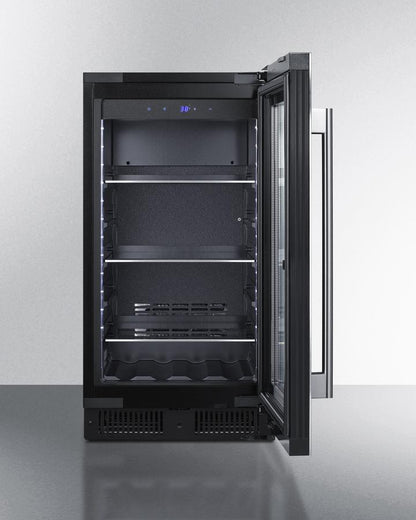 SUMMIT CL181WBV 18"" Wide Built-in Beverage Center With Seamless Stainless Steel TRI...