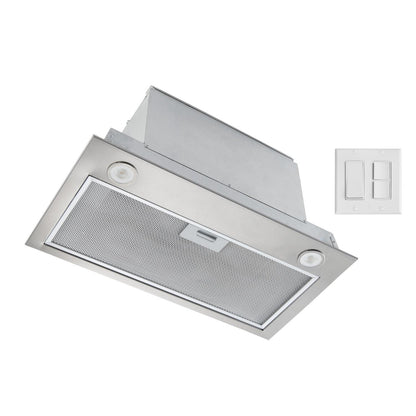 BROAN PMA400SS Broan 21-inch Custom Range Hood Power Pack, 450 Max Blower Cfm, ...