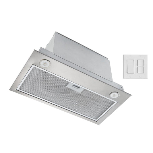 BROAN PMA400SS Broan 21-inch Custom Range Hood Power Pack, 450 Max Blower Cfm, ...
