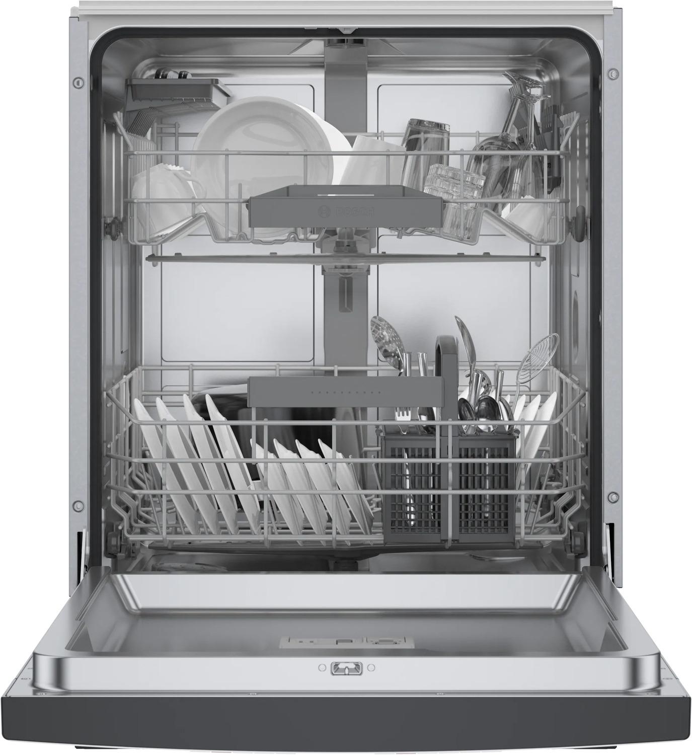 BOSCH SGE53C56UC Bosch 300 Series Dishwasher 24"" Black