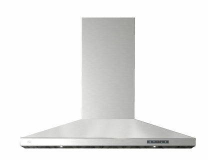 XO APPLIANCE XOJ36SC 36"" 600/395 Cfm Italian Made Wall Mount Chimney Range Hood Stainless