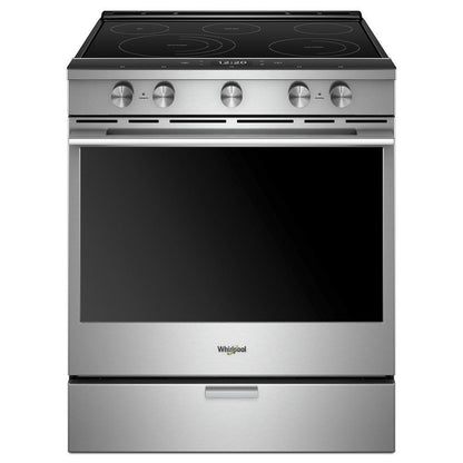 WHIRLPOOL WEEA25H0HZ Whirlpool 6.4 Cu. Ft. Smart Contemporary Handle Slide-in ELECTRI...