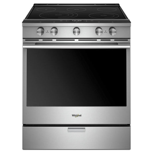 WHIRLPOOL WEEA25H0HZ Whirlpool 6.4 Cu. Ft. Smart Contemporary Handle Slide-in ELECTRI...