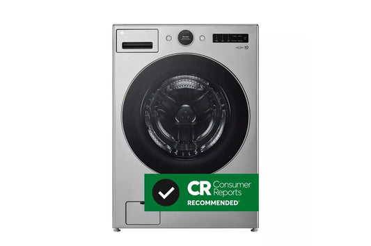 LG WM5500HVA 4.5 Cu. Ft. Capacity Smart Front Load Energy Star Washer With TURBO...