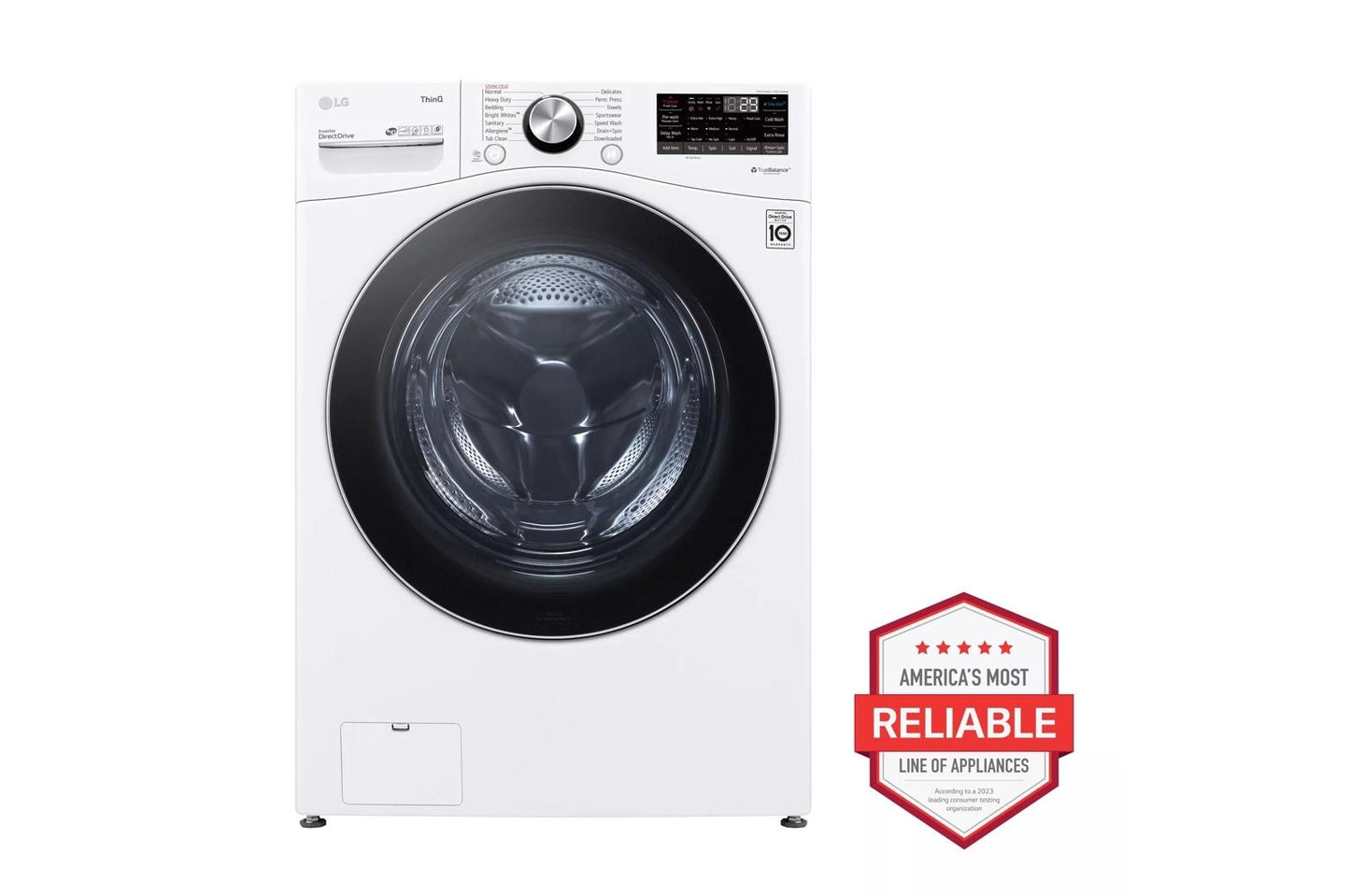 LG WM4200HWA 5.0 Cu. Ft. MEGA Capacity Smart Wi-fi Enabled Front Load Washer WIT...