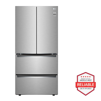 LG LRMNC1803S 19 Cu. Ft. Counter-depth French Door Refrigerator With Door Cooling+
