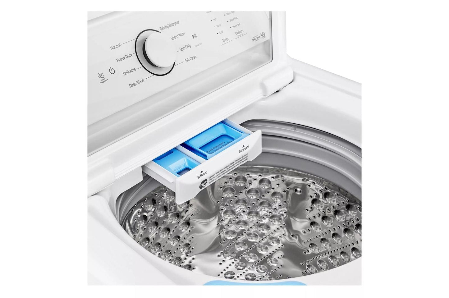 LG WT6100CW 4.3 Cu. Ft. Ultra Large Capacity Top Load Washer With TURBODRUM...