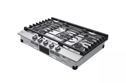 LG CBGJ3023S LG 30"" Gas Cooktop With Ultraheat 20k BTU Burner