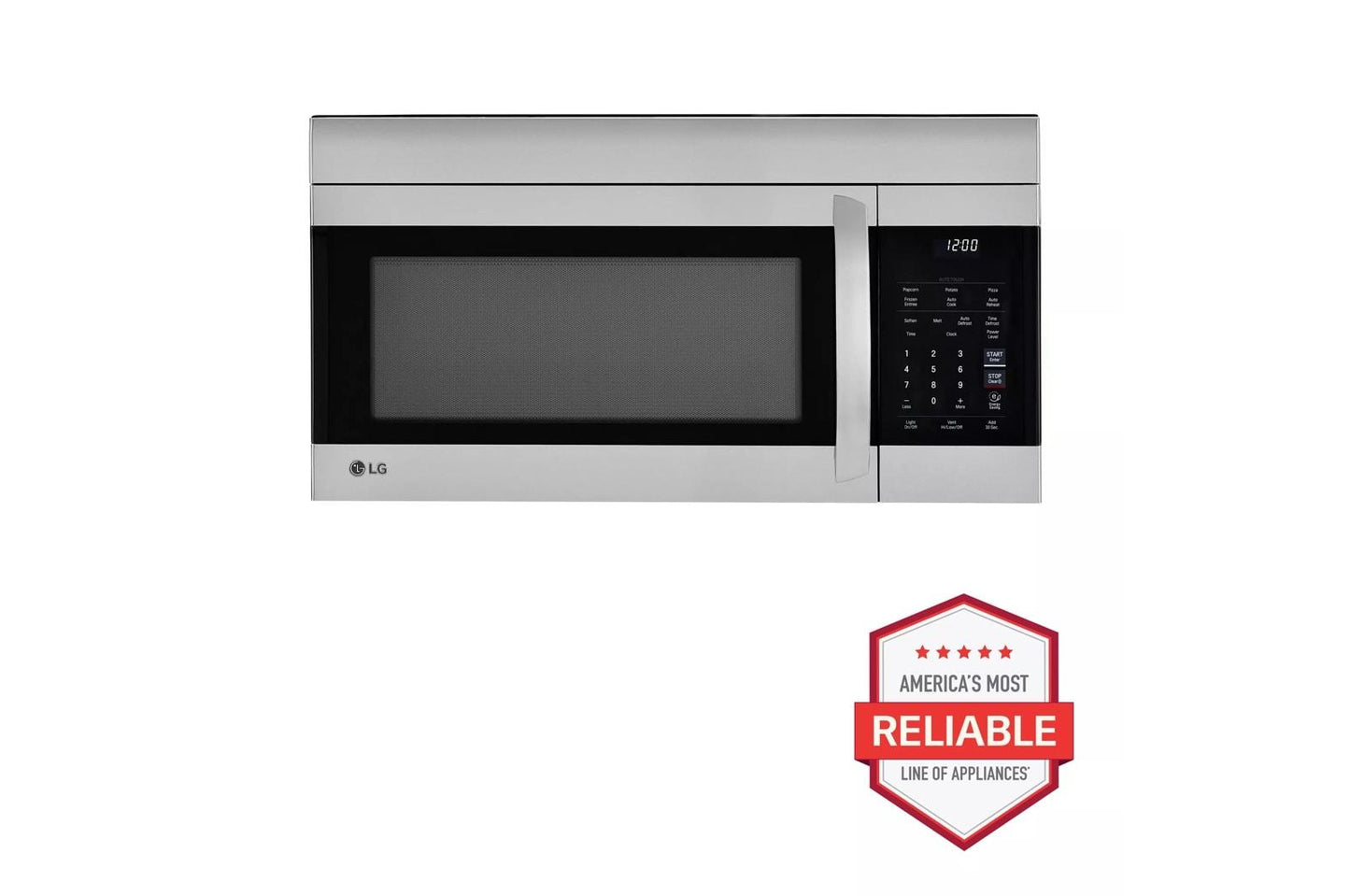 LG LMV1764ST LG 1.7 Cu. Ft. Over-the-range Microwave Oven With Easyclean