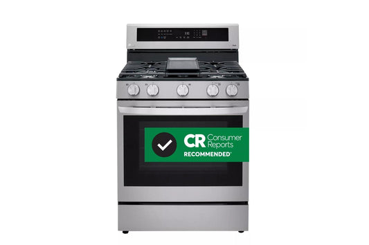 LG LRGL5825F 5.8 Cu Ft. Smart Wi-fi Enabled Gas Single Oven Instaview Range ...