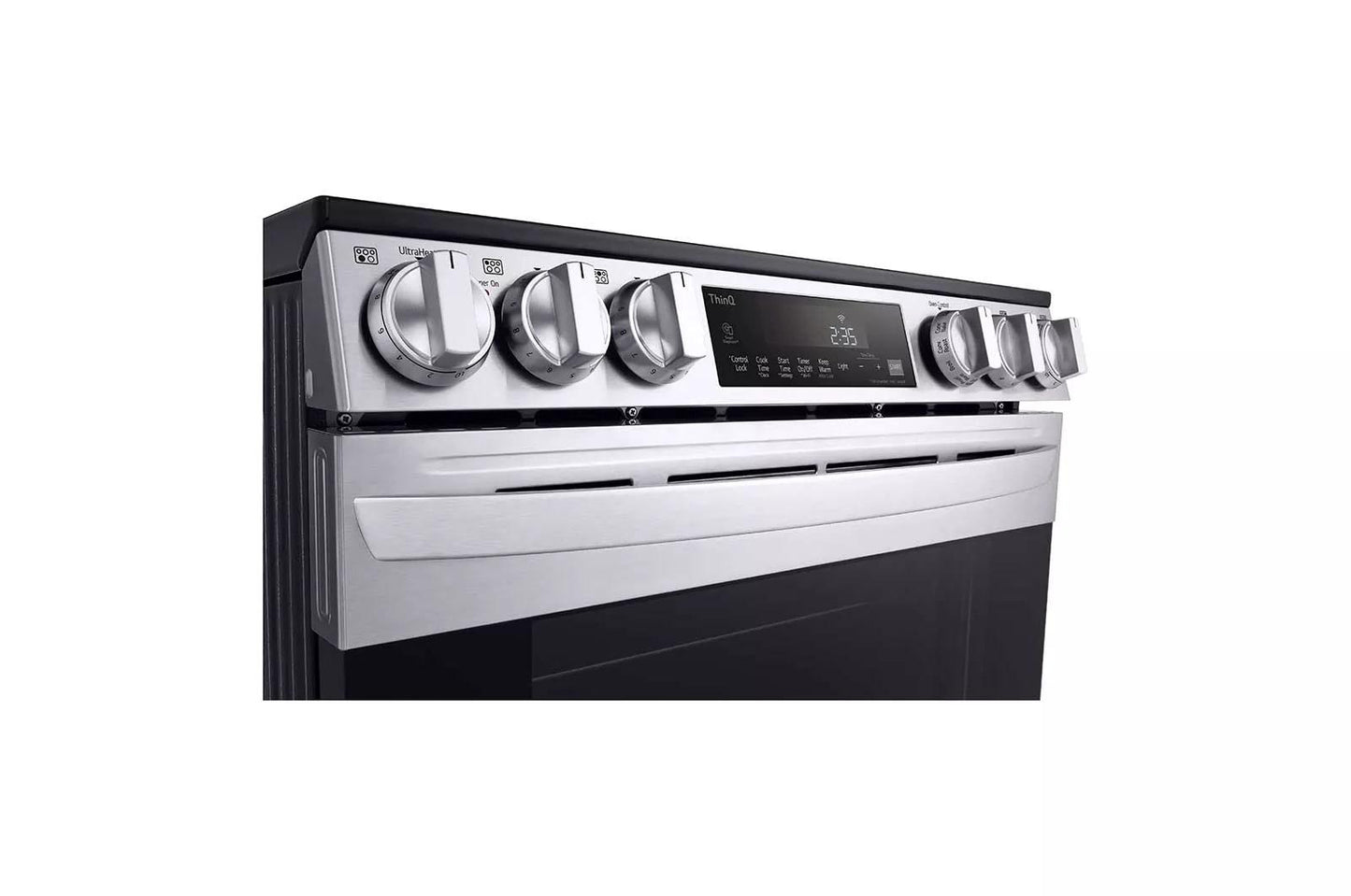 LG LSEL6333F 6.3 Cu Ft. Smart Wi-fi Enabled Fan Convection Electric Slide-in RAN...