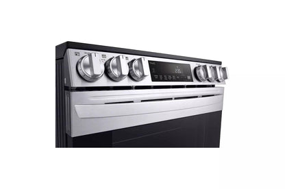 LG LSEL6333F 6.3 Cu Ft. Smart Wi-fi Enabled Fan Convection Electric Slide-in RAN...