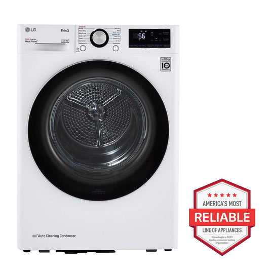 LG DLHC1455W 4.2 CU.FT. Smart Wi-fi Enabled Compact Front Load Dryer With Dual I...