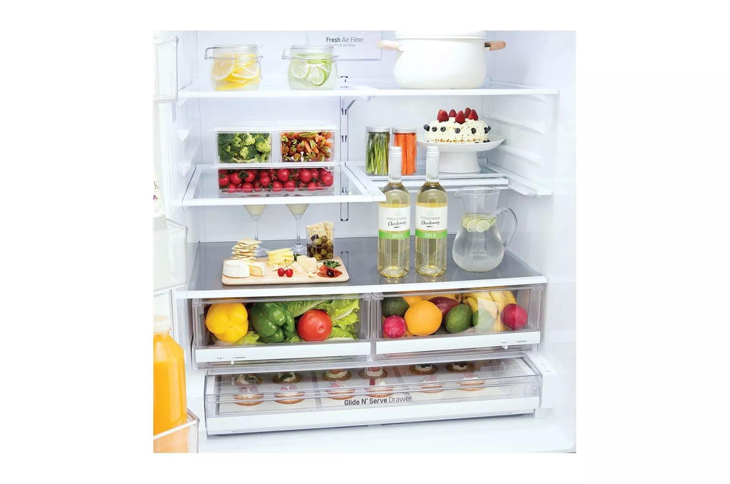 LG LMXS28626S LG 28 CU.FT. Capacity 4-door French Door Refrigerator
