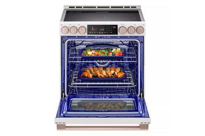 LG LSES6338N LG Studio 6.3 Cu. Ft. Instaview Electric Slide-in Range With PRO...