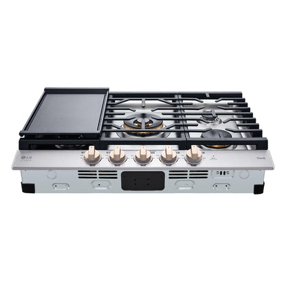 LG CBGS3028N LG Studio 30"" Ultraheat Gas Cooktop With Easyclean