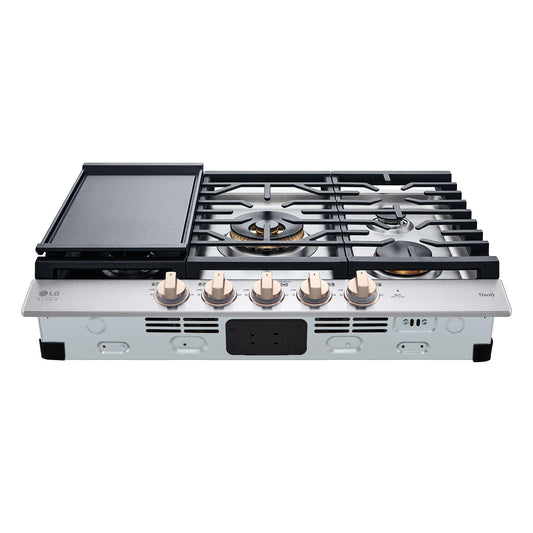 LG CBGS3028N LG Studio 30"" Ultraheat Gas Cooktop With Easyclean
