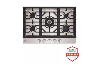 LG CBGS3028S LG 30"" Gas Cooktop With Superboil
