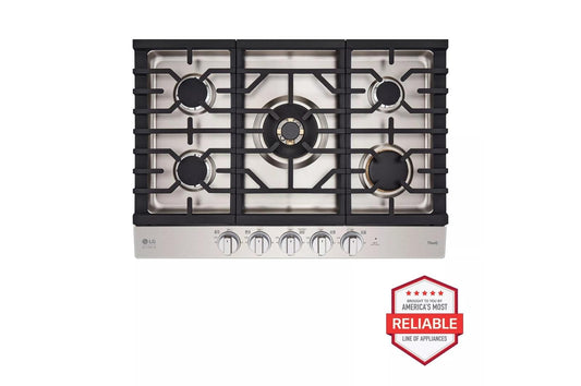LG CBGS3028S LG 30"" Gas Cooktop With Superboil