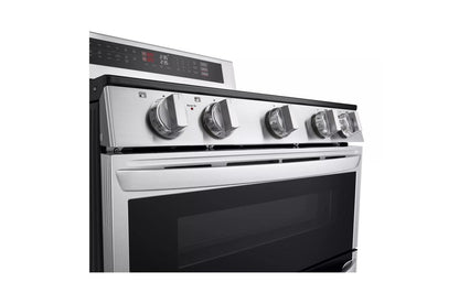 LG LDEL7324SE 7.3 Cu. Ft. Smart Electric Double Oven Freestanding Range With PROB...