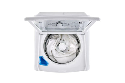 LG WT7005CW 4.3 Cu. Ft. MEGA Capacity Top Load Washer With 4-way Agitator &...