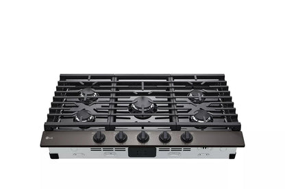 LG CBGJ3623D LG 36"" Gas Cooktop With Ultraheat 20k BTU Burner