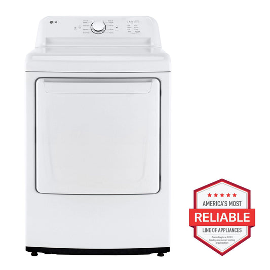 LG DLG6101W 7.3 Cu. Ft. Rear Control Gas Energy Star Dryer With Sensor Dry