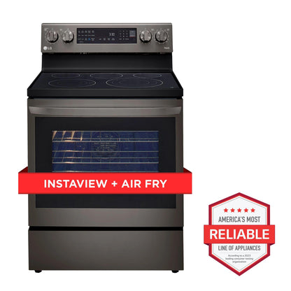 LG LREL6325D 6.3 Cu Ft. Smart Wi-fi Enabled Electric Single Oven Instaview R...