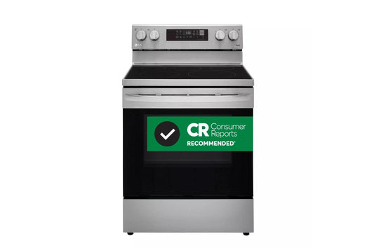 LG LREL6323S 6.3 Cu Ft. Smart Wi-fi Enabled Fan Convection Electric Range With A...