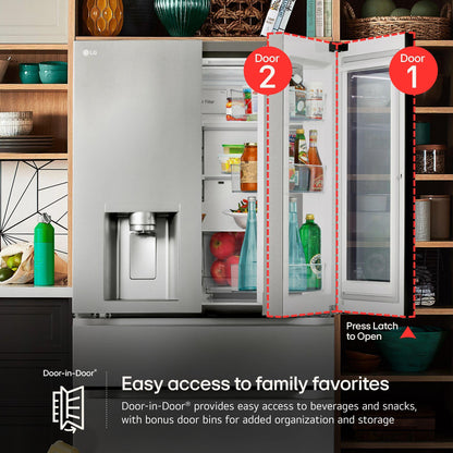LG LF29S8365S 29 Cu. Ft. Smart Instaview Standard-depth Max 4-door French ...