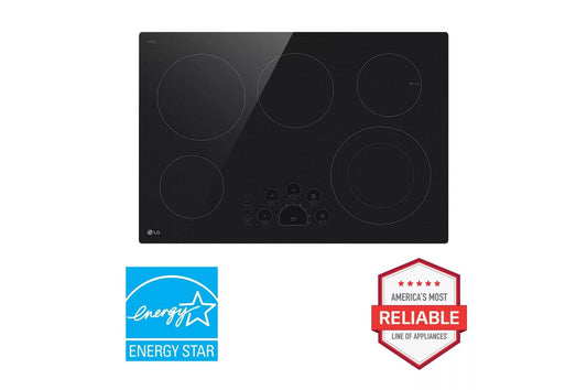 LG LCE3010SBE LG 30"" Electric Cooktop With Ultraheat 3.0KW Element