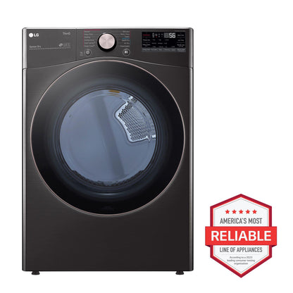 LG DLGX4001B 7.4 Cu. Ft. Ultra Large Capacity Smart Wi-fi Enabled Front Load GAS...