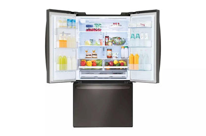 LG LRFS28XBD 28 CU.FT 3 Door French Door, Standard Depth, Ice and Water With SIN...