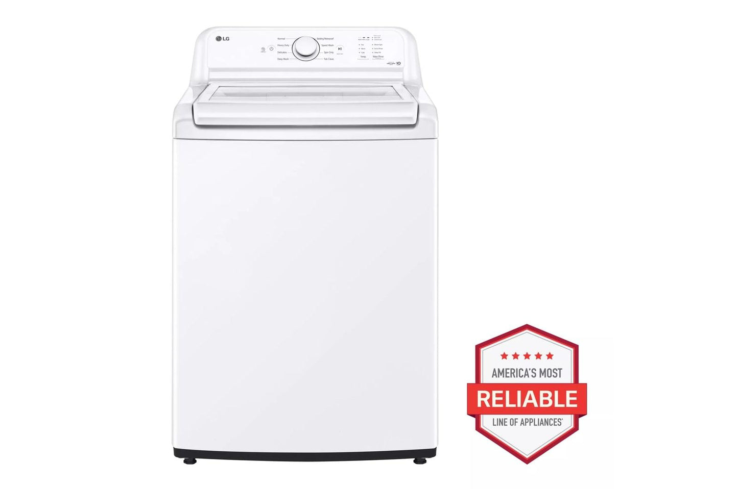 LG WT6105CW 4.1 Cu. Ft. Capacity Top Load Washer With Agitator and Slamproof GL...