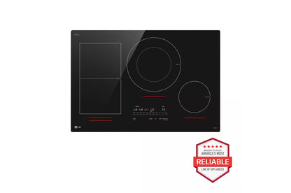 LG CBIH3017BE LG 30"" Smart Induction Cooktop With Ultraheat 5.0KW Element