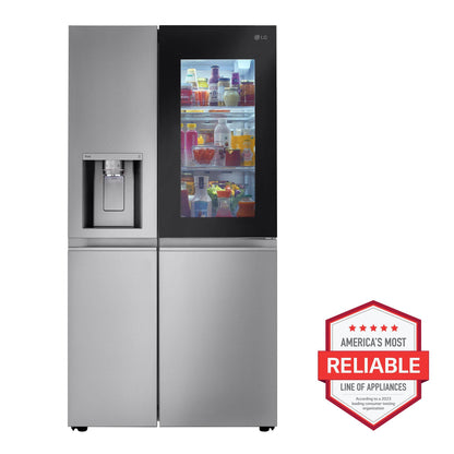 LG LRSOS2706S LG 27 Cu. Ft. Side-by-side Instaview Refrigerator