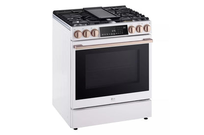LG LSGS6338N LG Studio 6.3 Cu. Ft. Instaview Gas Slide-in Range With Probake ...