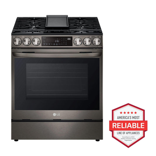 LG LSGL6335D 6.3 Cu Ft. Smart Wi-fi Enabled Probake Convection Instaview G...