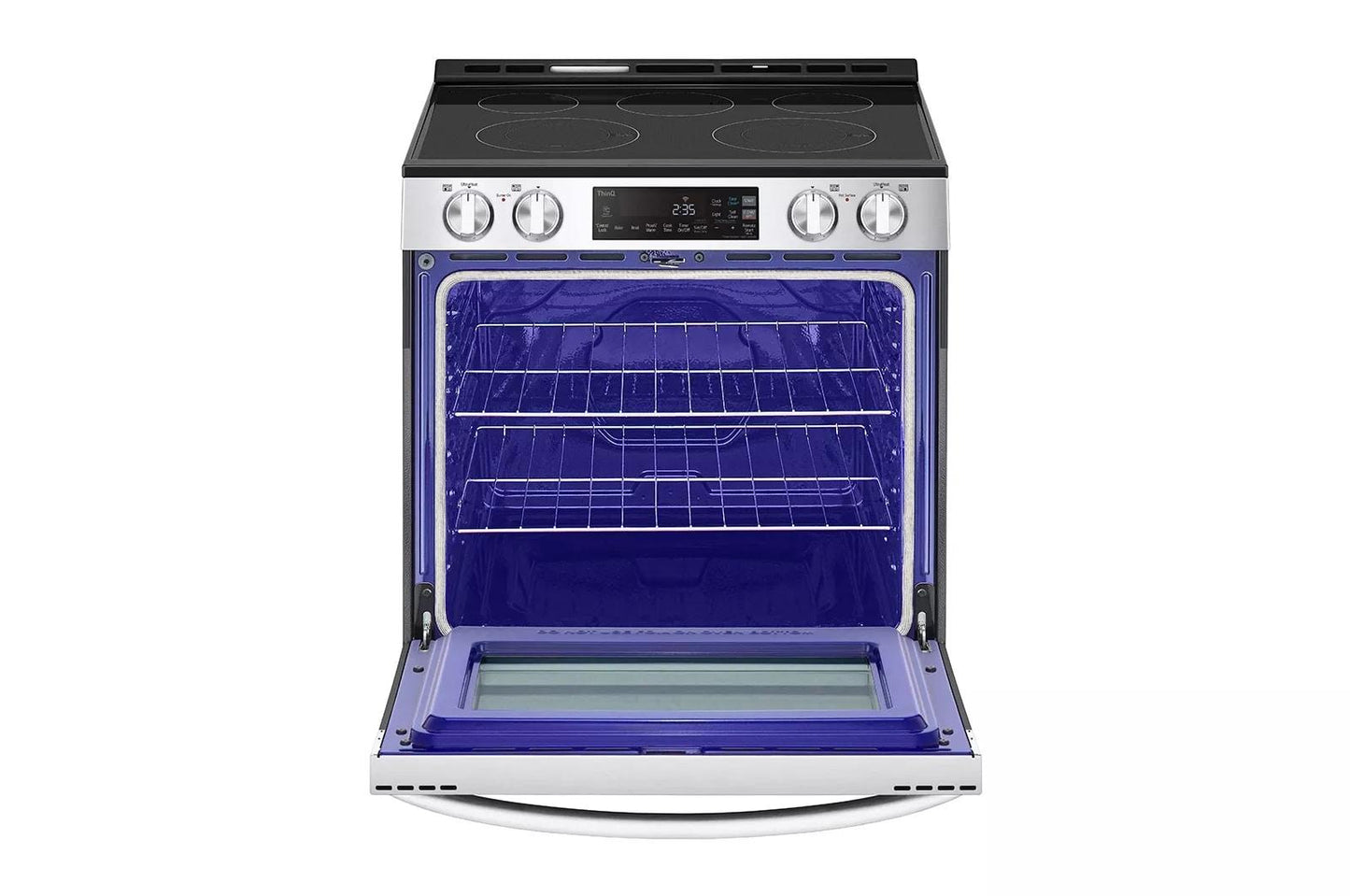 LG LSEL6331F 6.3 Cu Ft. Smart Wi-fi Enabled Electric Slide-in Range With EASYCLE...