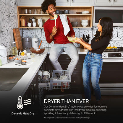 LG LDTH5554S Top-control Dishwasher With 1-hour Wash & Dry, Quadwash Pro, AND...