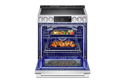 LG LSES6338F LG Studio 6.3 Cu. Ft. Instaview Electric Slide-in Range With PRO...