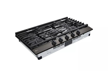 LG CBGJ3623D LG 36"" Gas Cooktop With Ultraheat 20k BTU Burner