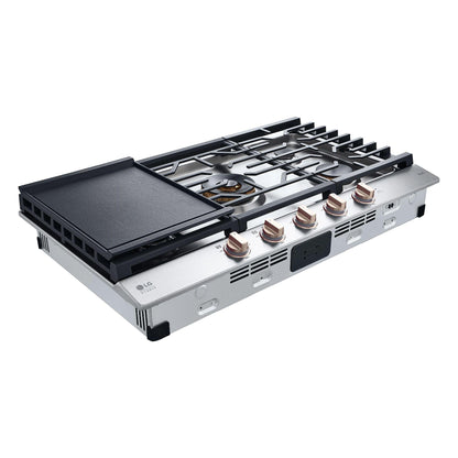 LG CBGS3628N LG Studio 36"" Ultraheat Gas Cooktop With Easyclean