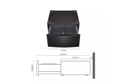 LG WDP5B LG Laundry Pedestal - Black Steel