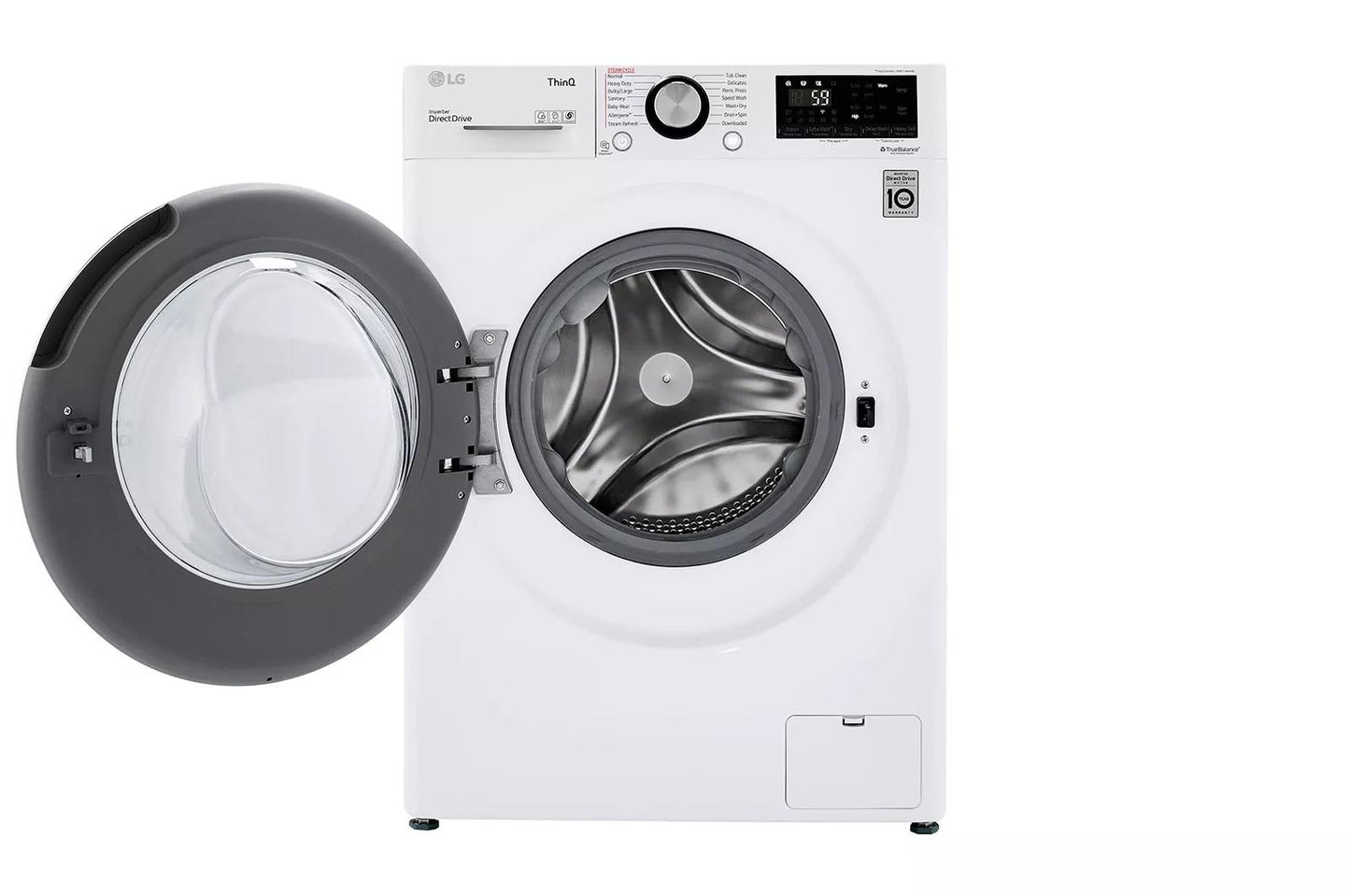 LG WM3555HWA 2.4 CU.FT. Smart Wi-fi Enabled Compact Front Load All-in-one WASHER...