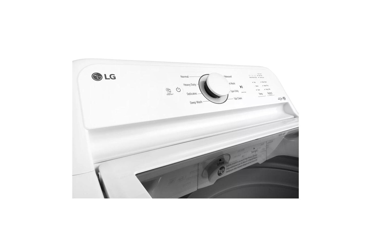 LG WT6100CW 4.3 Cu. Ft. Ultra Large Capacity Top Load Washer With TURBODRUM...