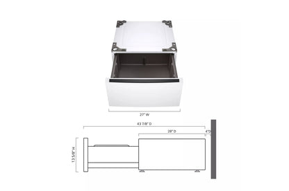 LG WDP6W LG 27'' Pedestal Storage Drawer