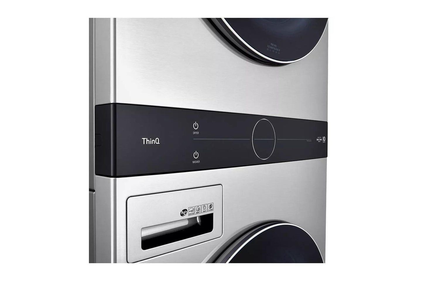 LG WSGX201HNA LG Studio Single Unit Front Load Washtower With Center CONTROL(...