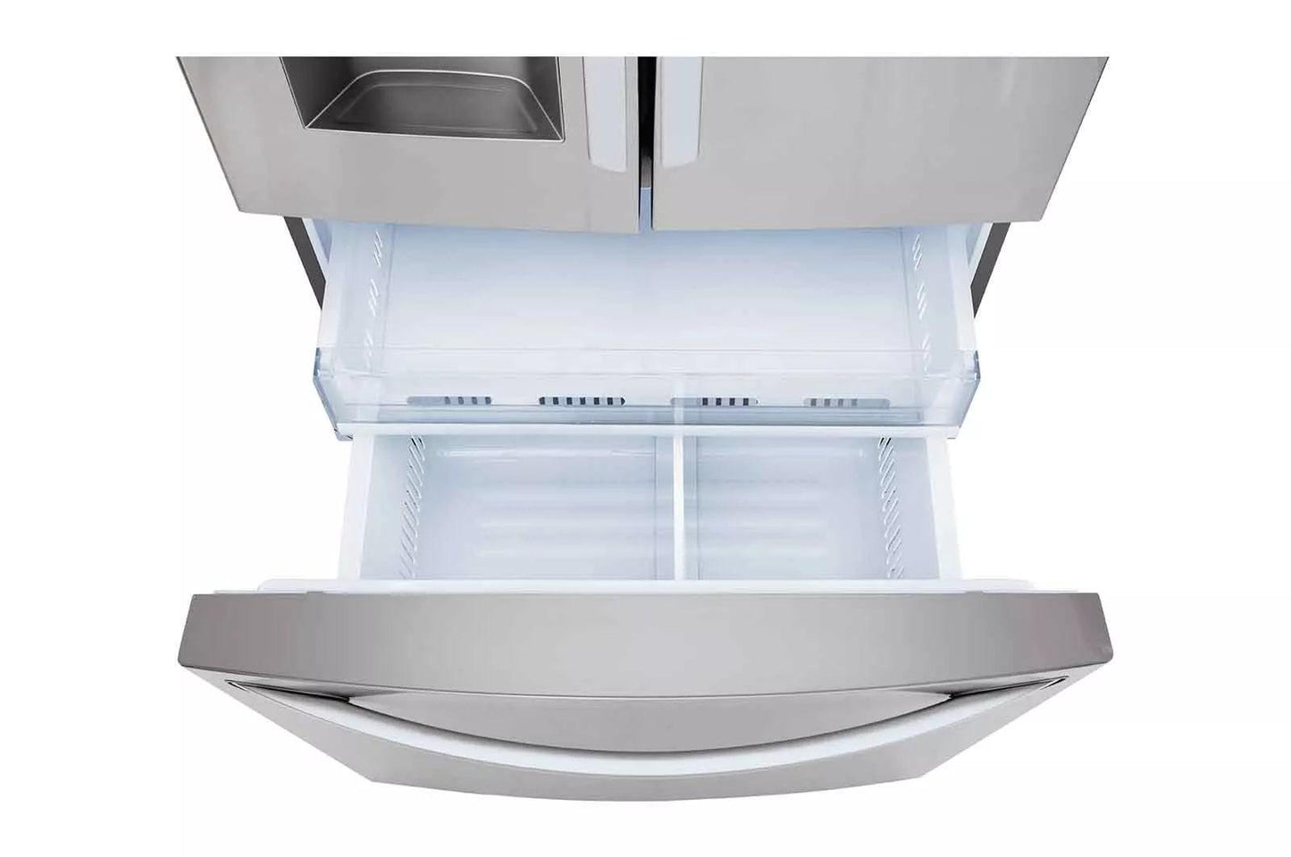 LG LRFS28XBS 28 CU.FT 3 Door French Door, Standard Depth, Ice and Water With SIN...